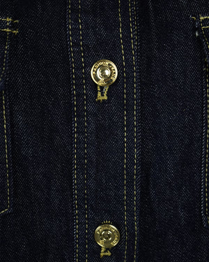 Vest Shirt Washed Out of Denim Dark Blue - bebonlolo