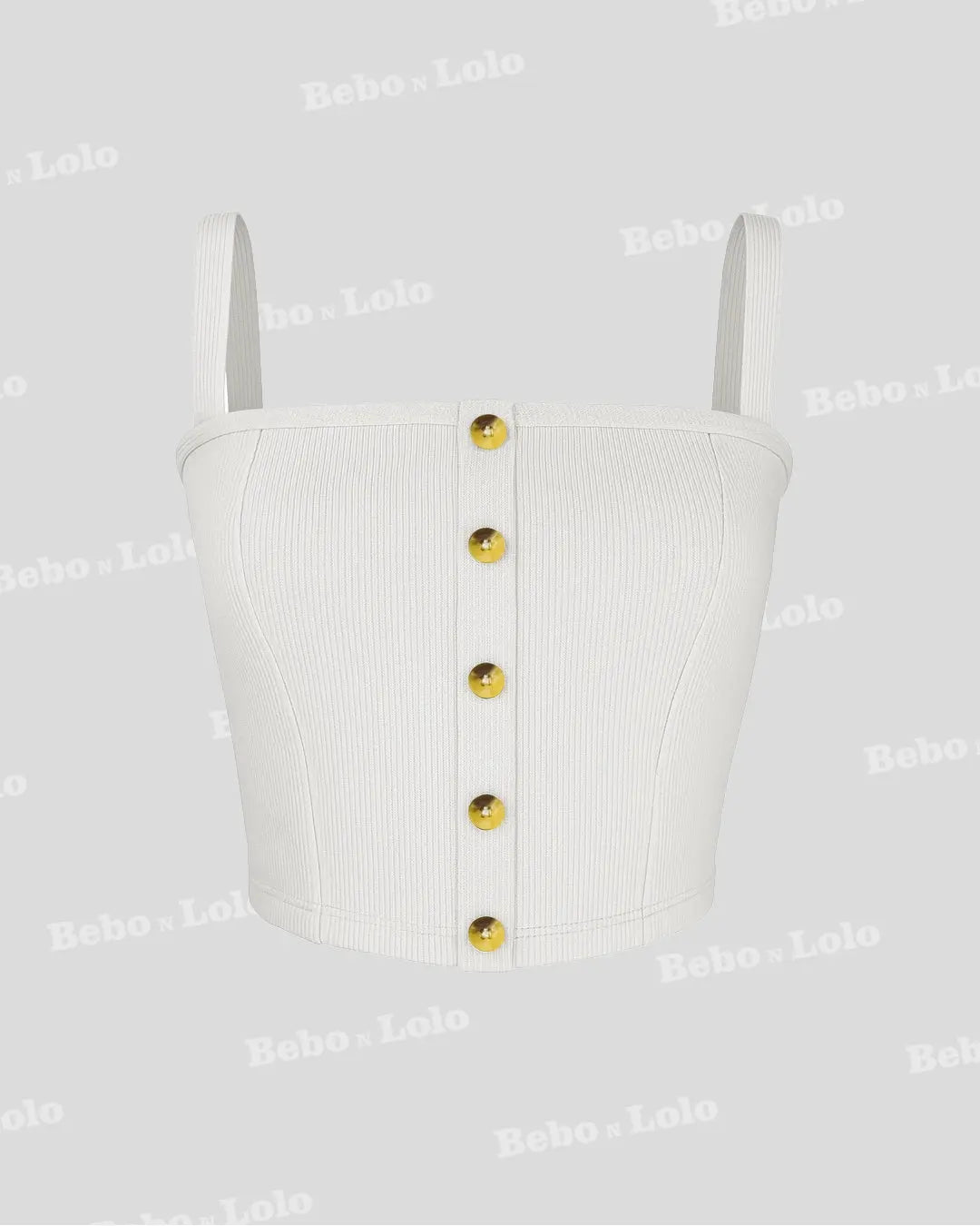 Buttoned Ribbed Co-Ord Set