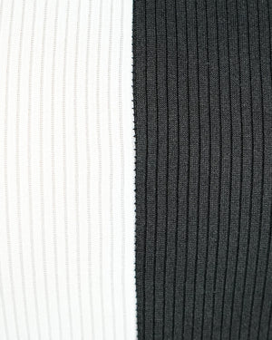 Stretchable Dual Tone Bodycon Midi Dress