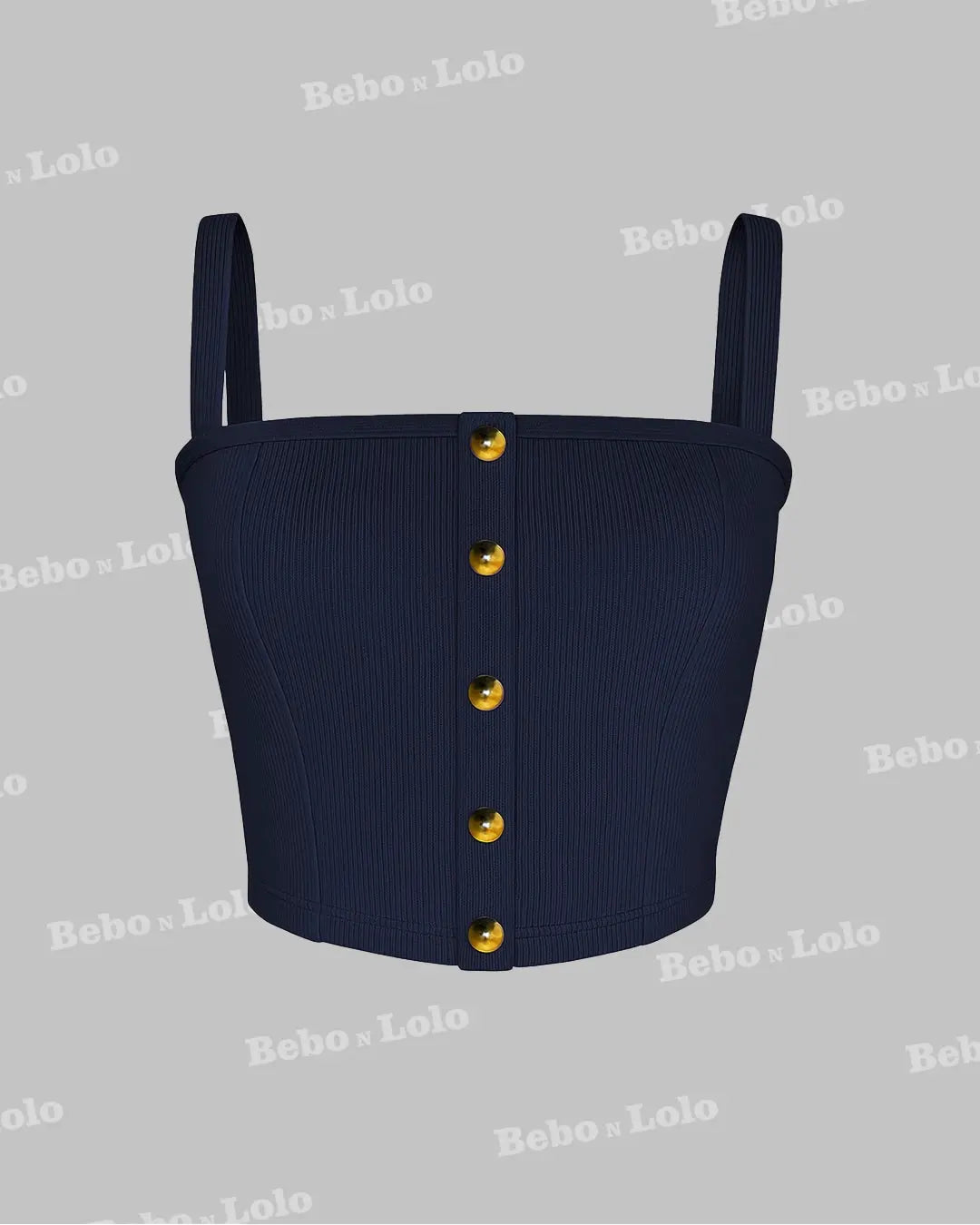 Buttoned Ribbed Co-Ord Set