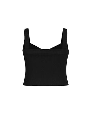 Black tank top on a white background