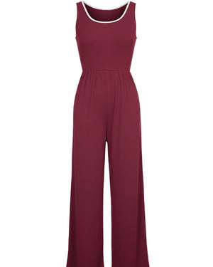 Women Round Neck Jumpsuit