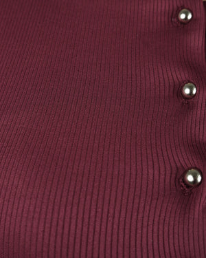 Square Neck Button Tank Top