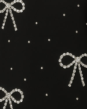 Mini Dress with Stud & Bow - bebonlolo