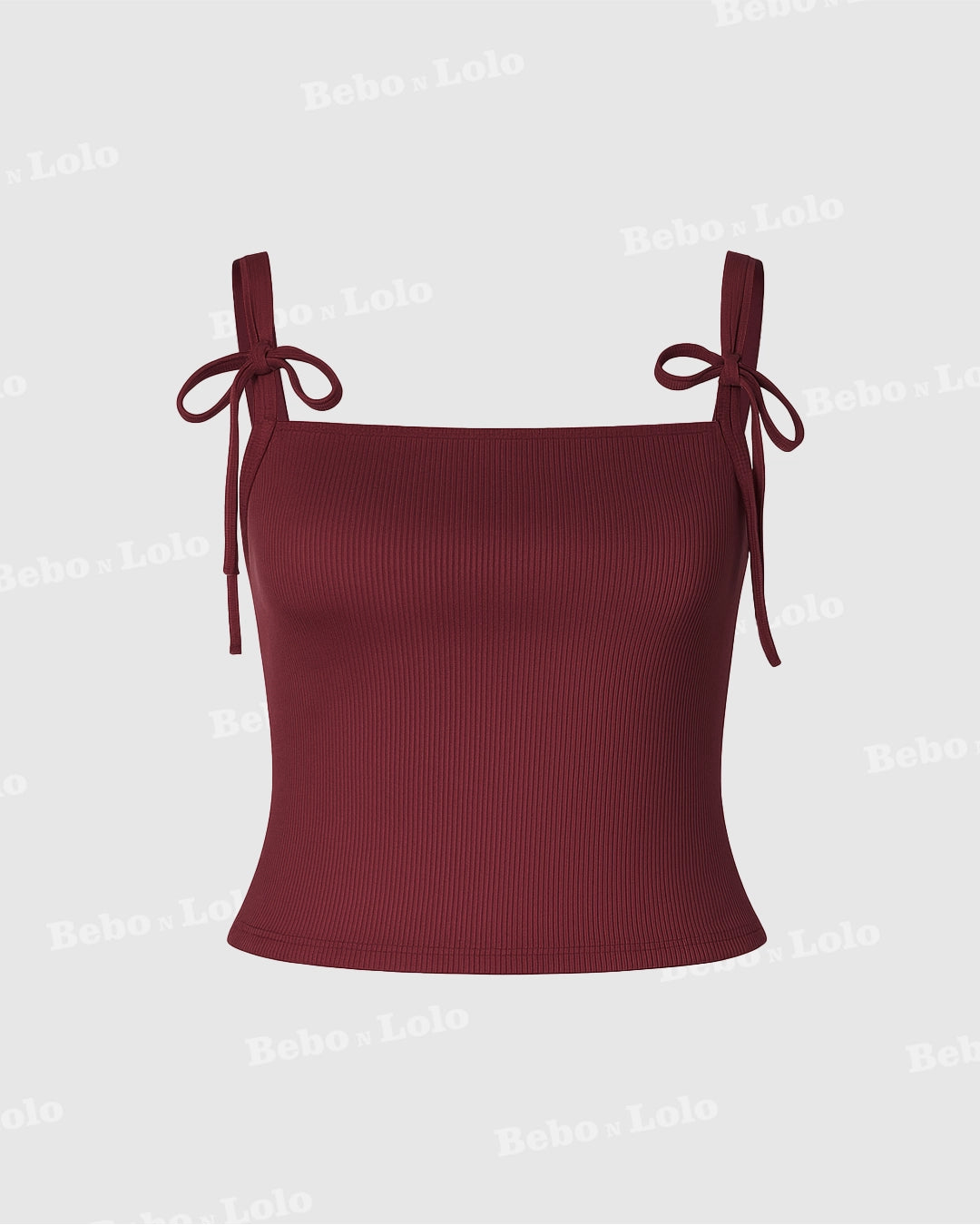 Bella Bow-Tie Ribbed Top
