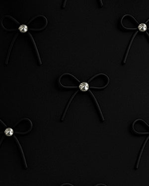 Silk Bow Mini Dress - bebonlolo