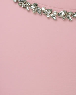 Studded Neckline Mini Dress