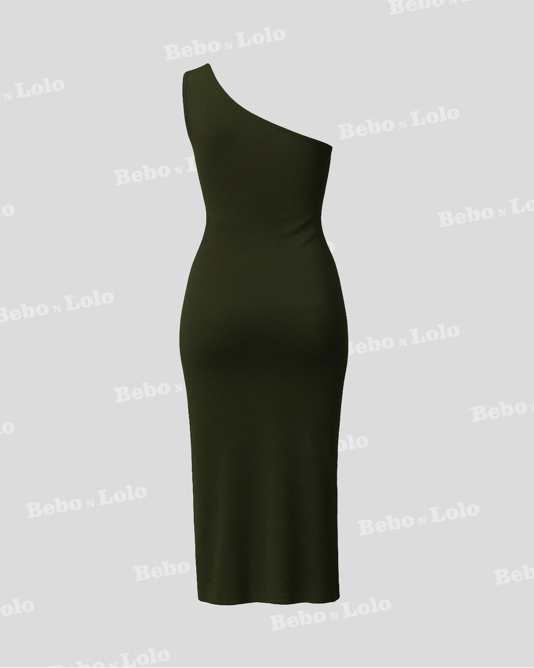 One Shoulder Bodycon Ruched Dress