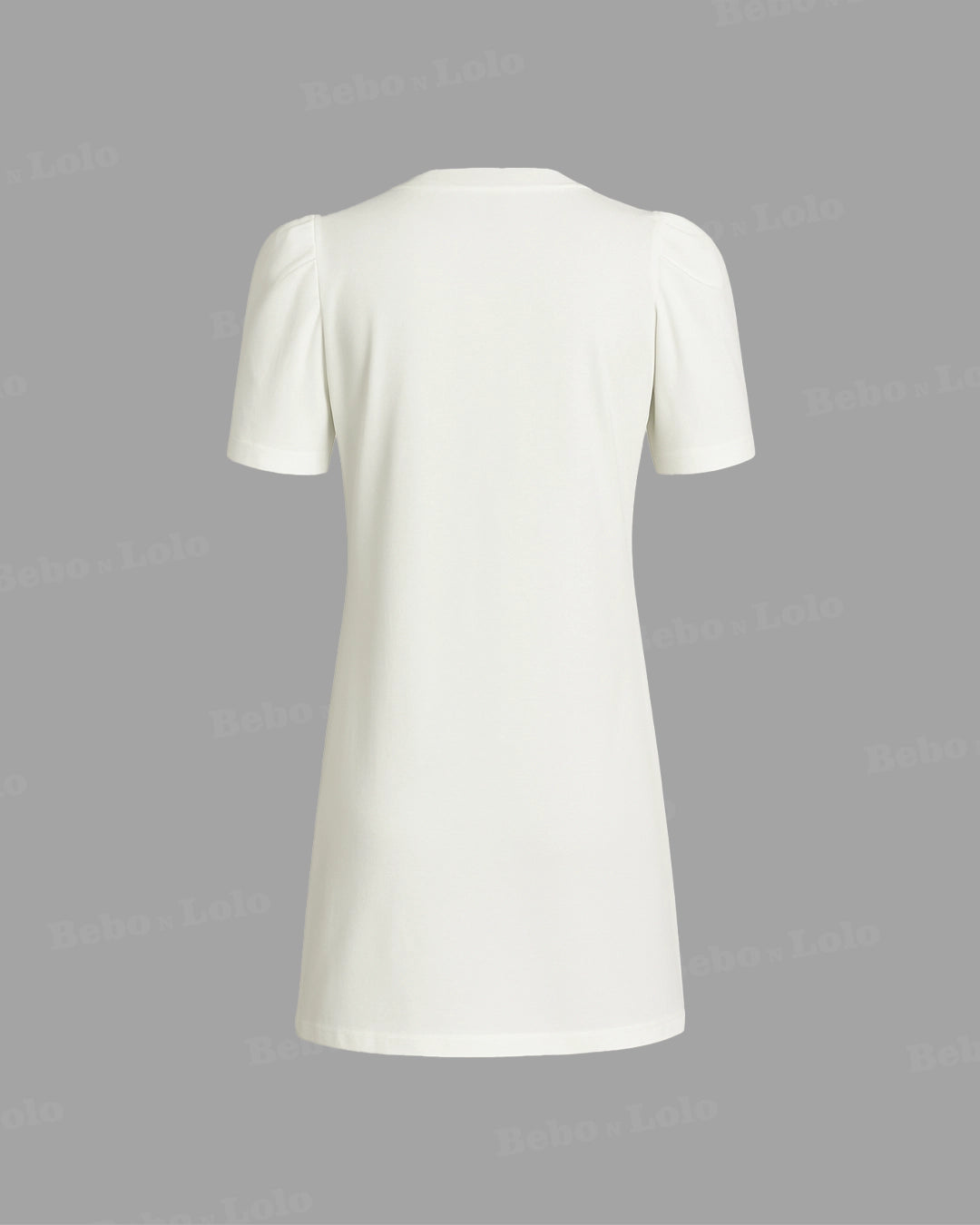 Mini Dress With Flower Chain Design