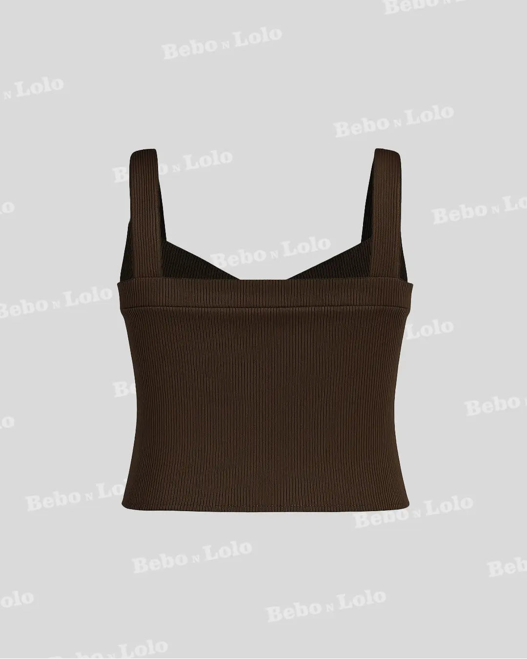 Tank Top with Sweetheart Neck - bebonlolo