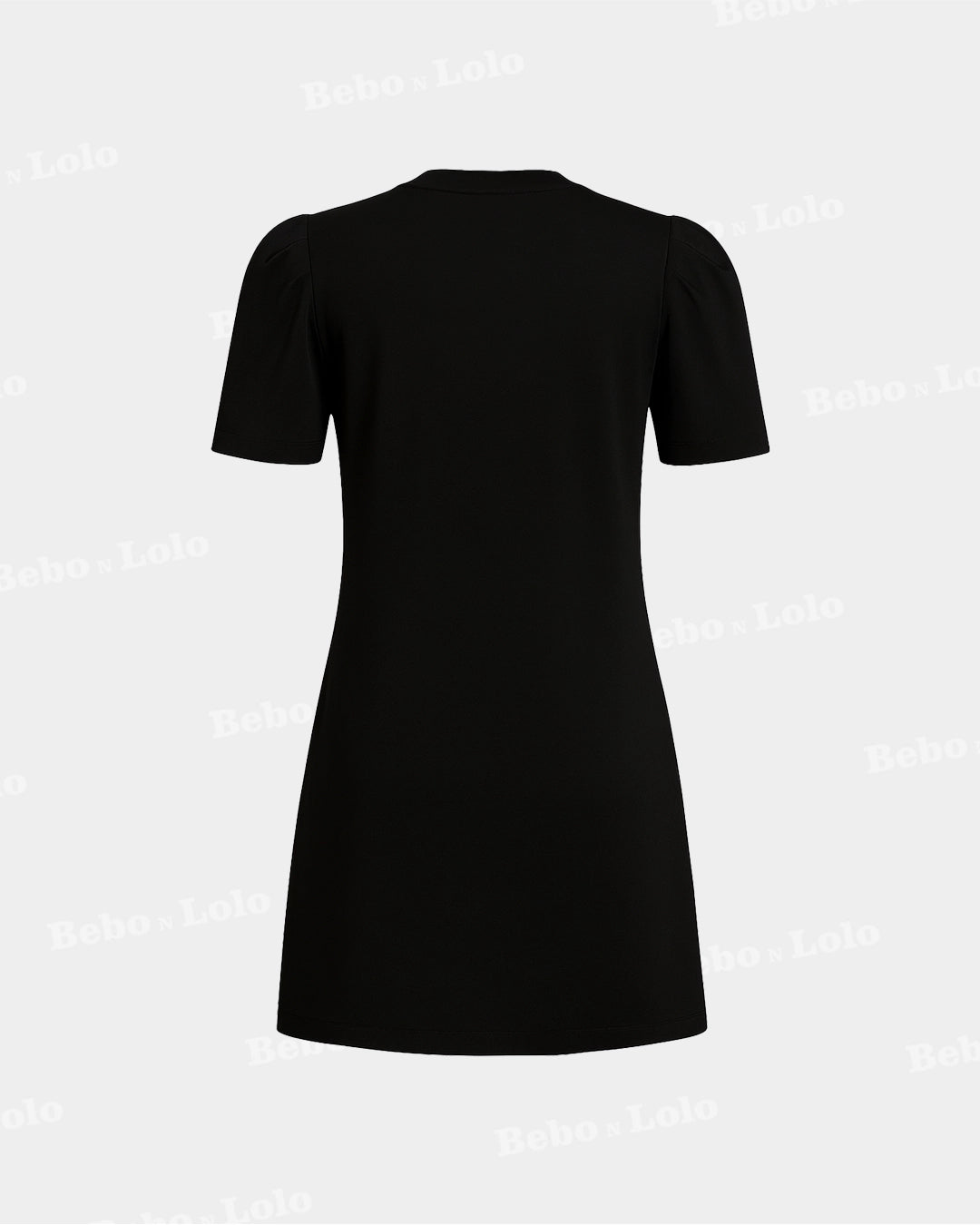 Mini Dress With Flower Chain Design