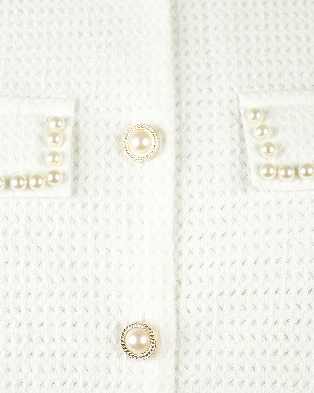 Pearl Trim Tweed blazer