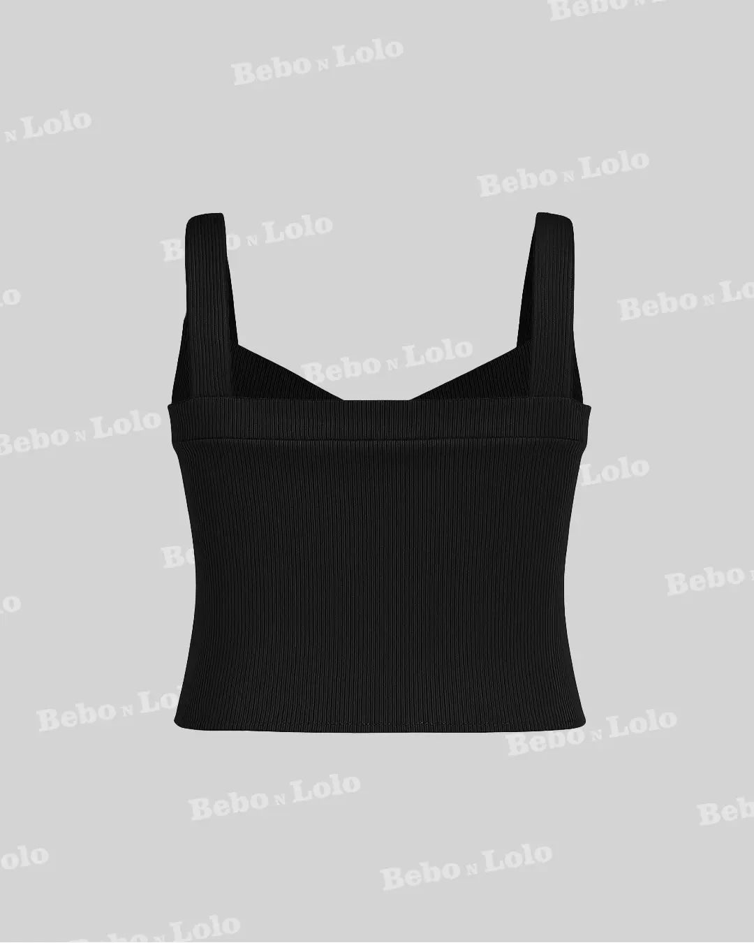 Tank Top with Sweetheart Neck - bebonlolo