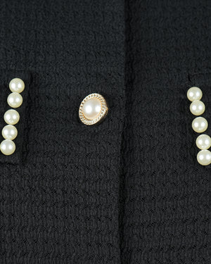 Pearl Trim Tweed blazer