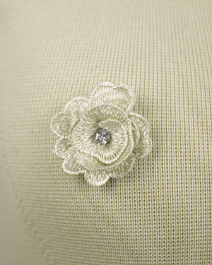 Luxe Waistcoat with Flower & Gold Button