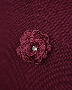 Luxe Waistcoat with Flower & Gold Button