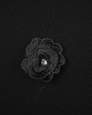 Luxe Waistcoat with Flower & Gold Button