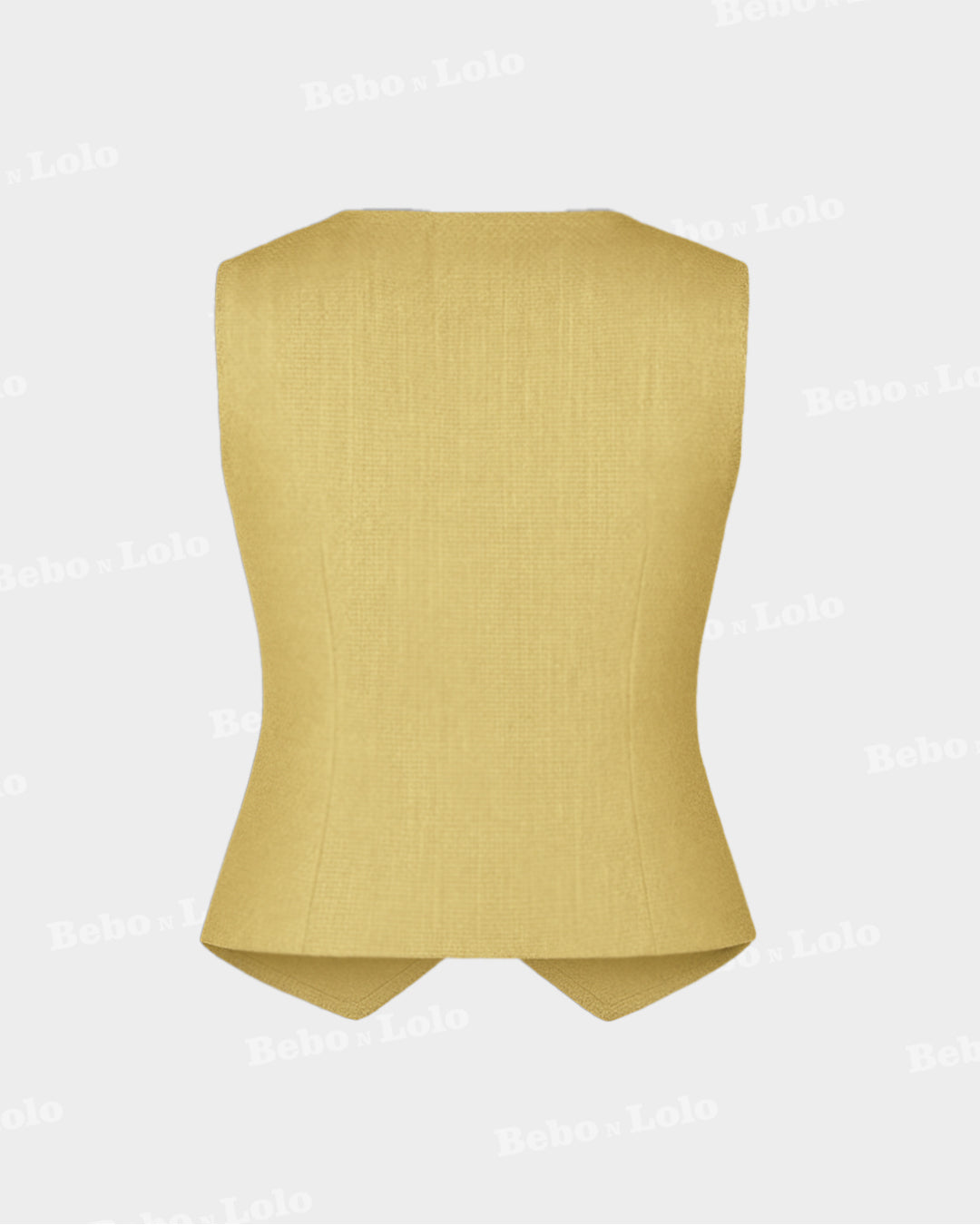 Waistcoat with Bold Button - bebonlolo