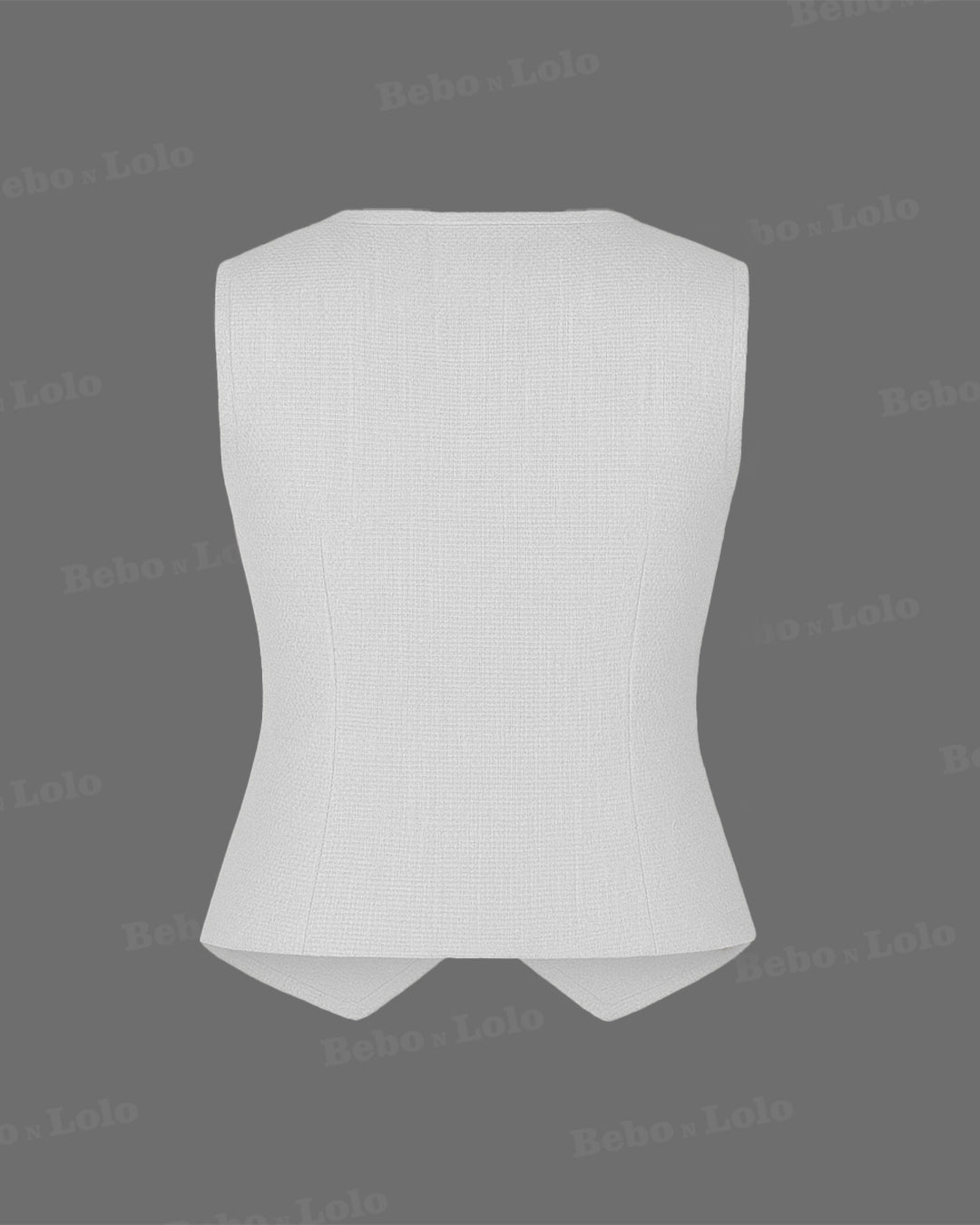 Waistcoat with Bold Button - bebonlolo