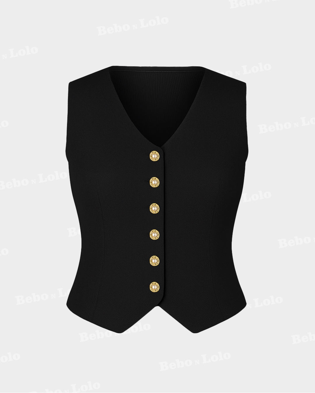 Waistcoat with Bold Button