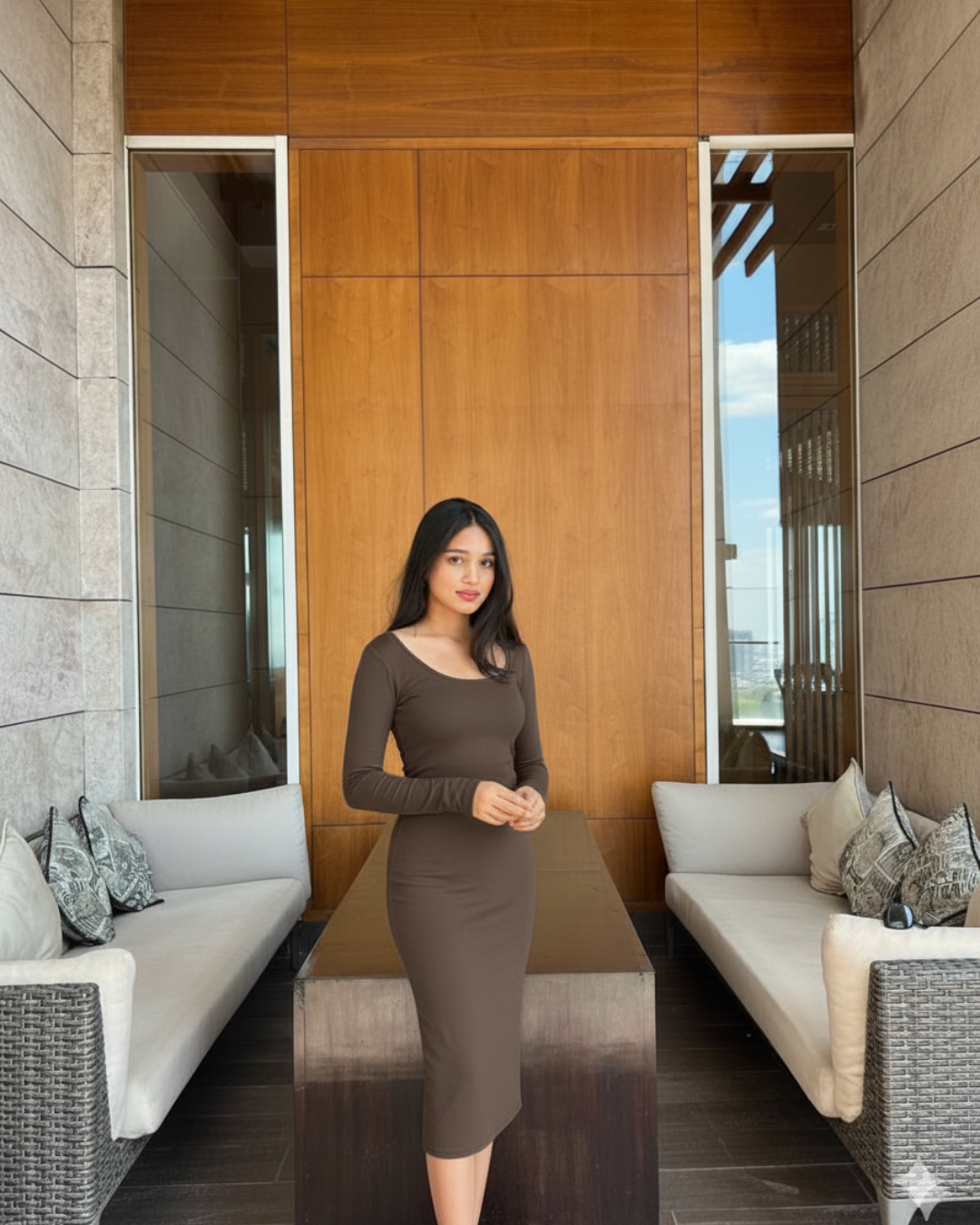 Women Bodycon Midi/Calf Length Dress