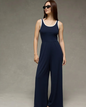 Women Round Neck Jumpsuit