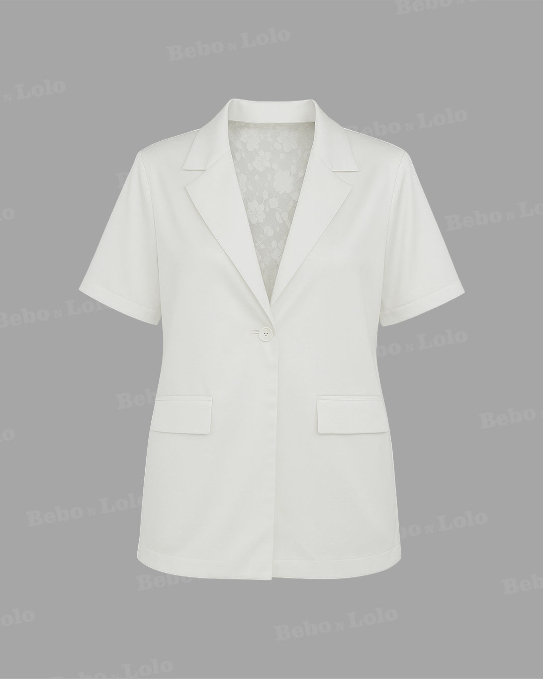 Short Sleeves Blazer - bebonlolo
