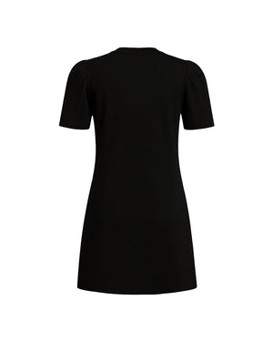 Black dress on a white background