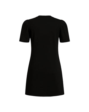 Black dress on a white background