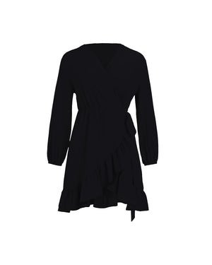 Black dress on a white background