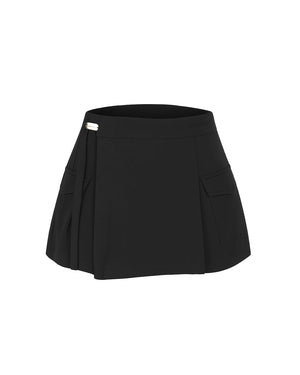 Black skirt with a white background
