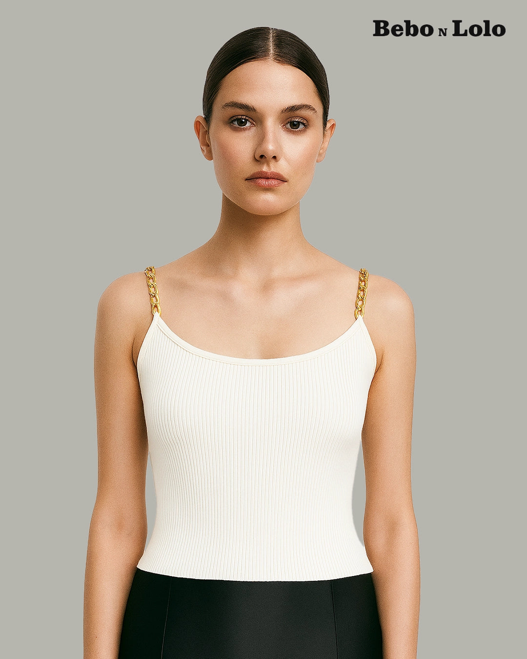 Bold chain crop top