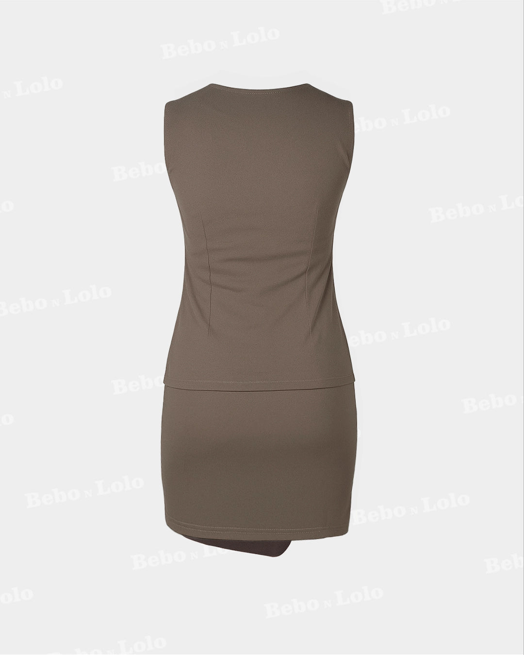 Waistcoat with Mini Wrap Skirt Set - bebonlolo
