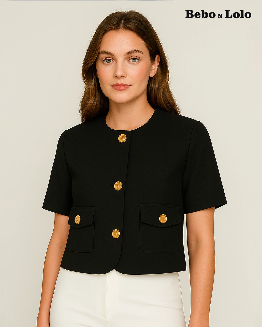 Fine - knit blazer