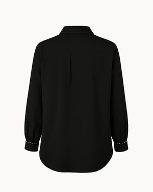 Black shirt on a white background