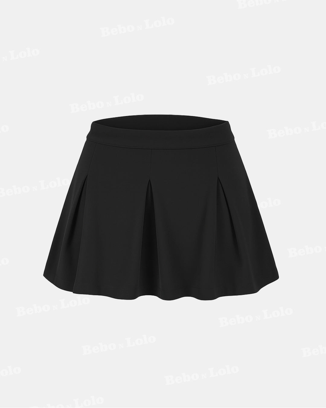 Overfold Waistline Skirt