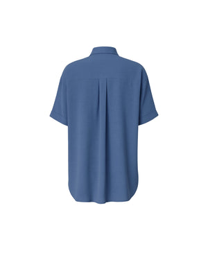 Blue shirt on a white background