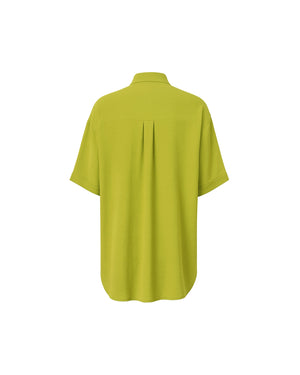 Green shirt on a white background