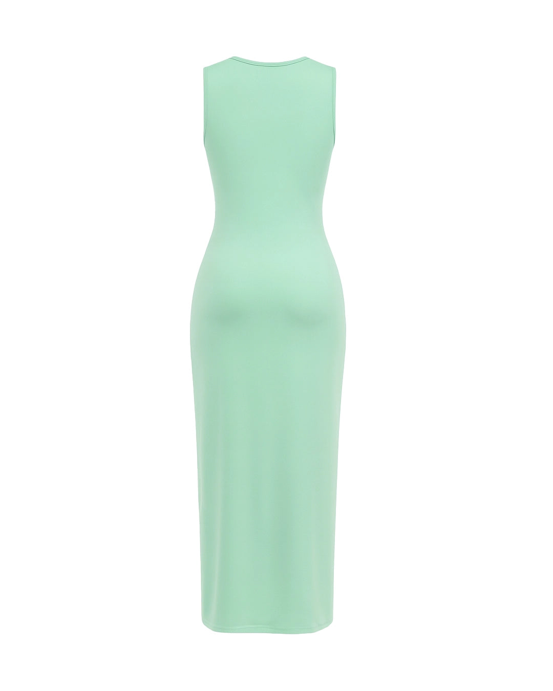Mint green dress on a white background