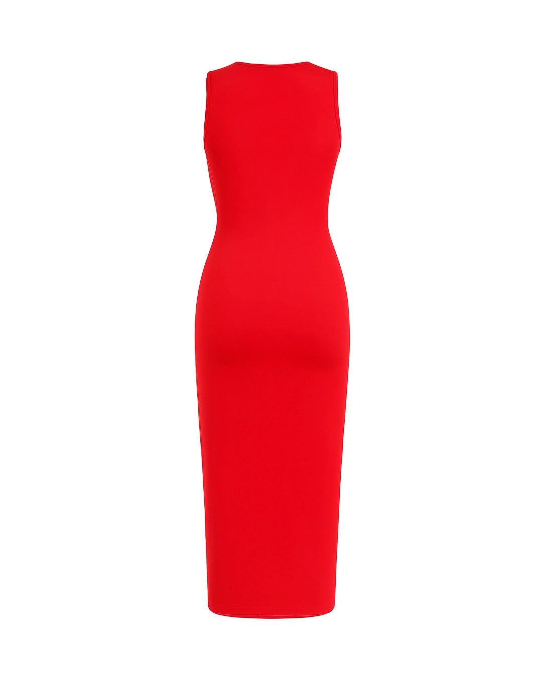 Red dress on a white background