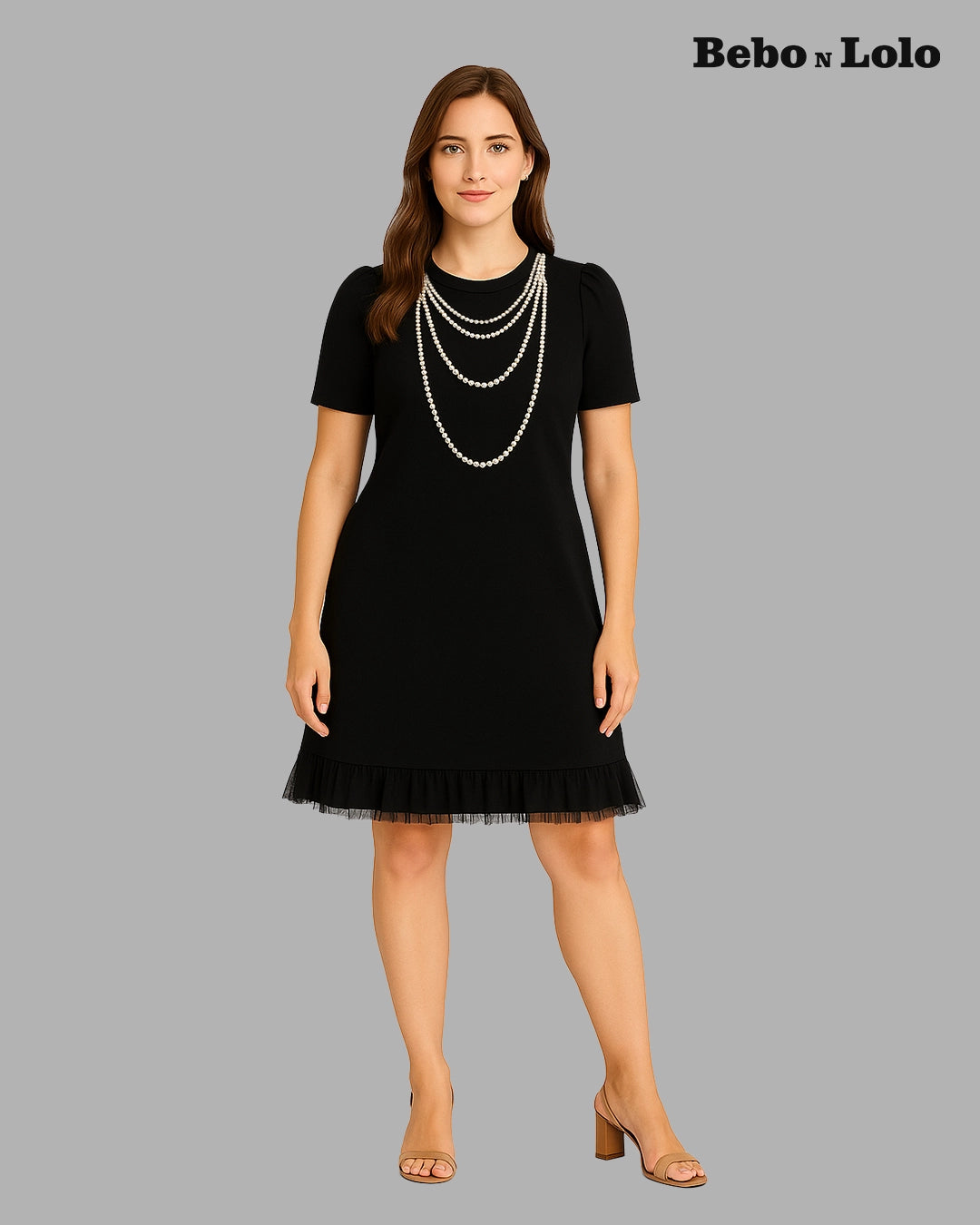 Pearl Layered Mini Dress