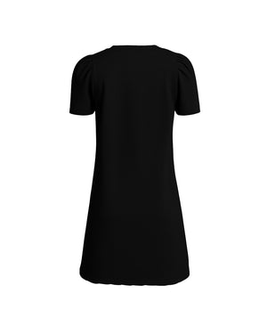 Black dress on a white background