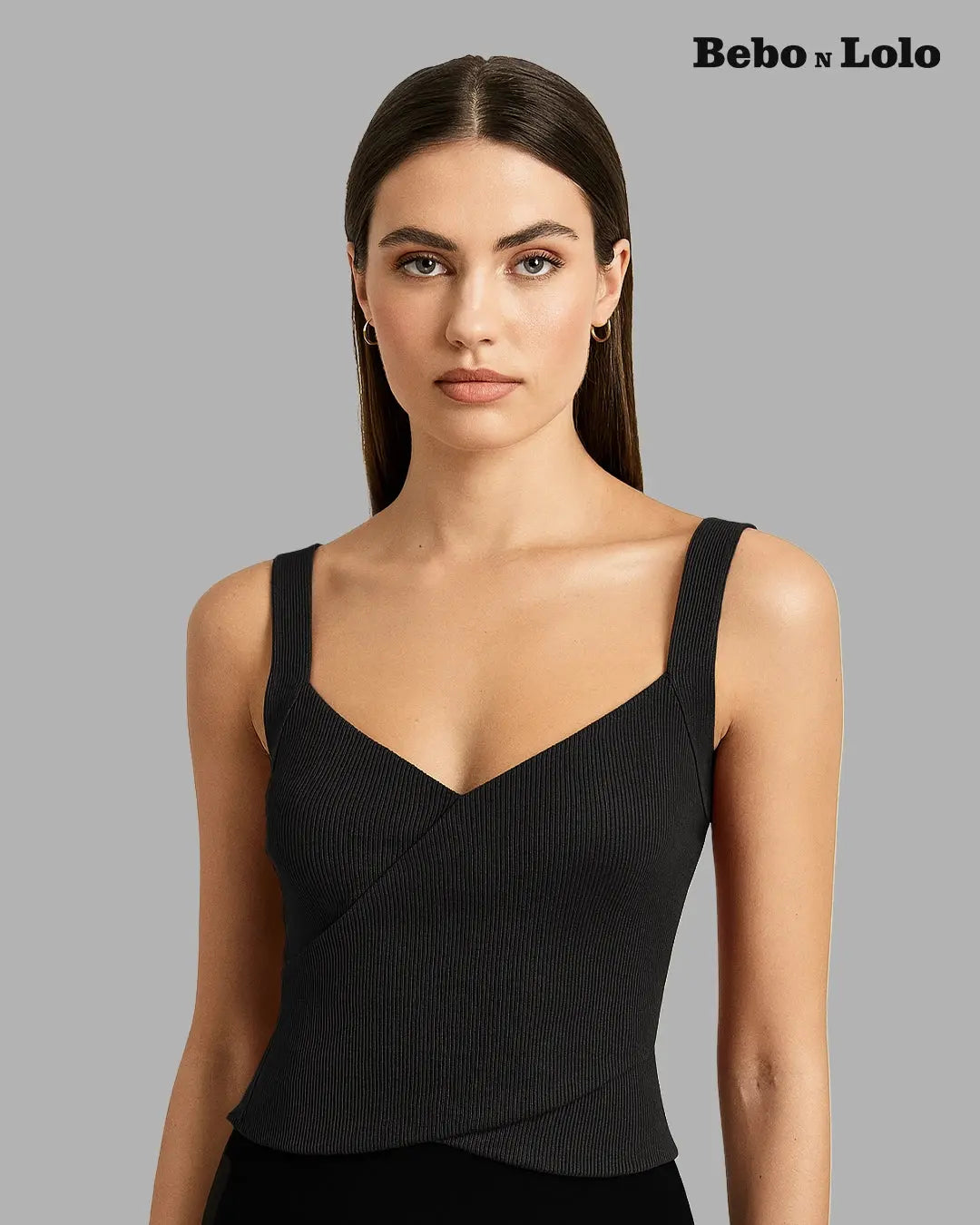 Tank Top with Sweetheart Neck - bebonlolo