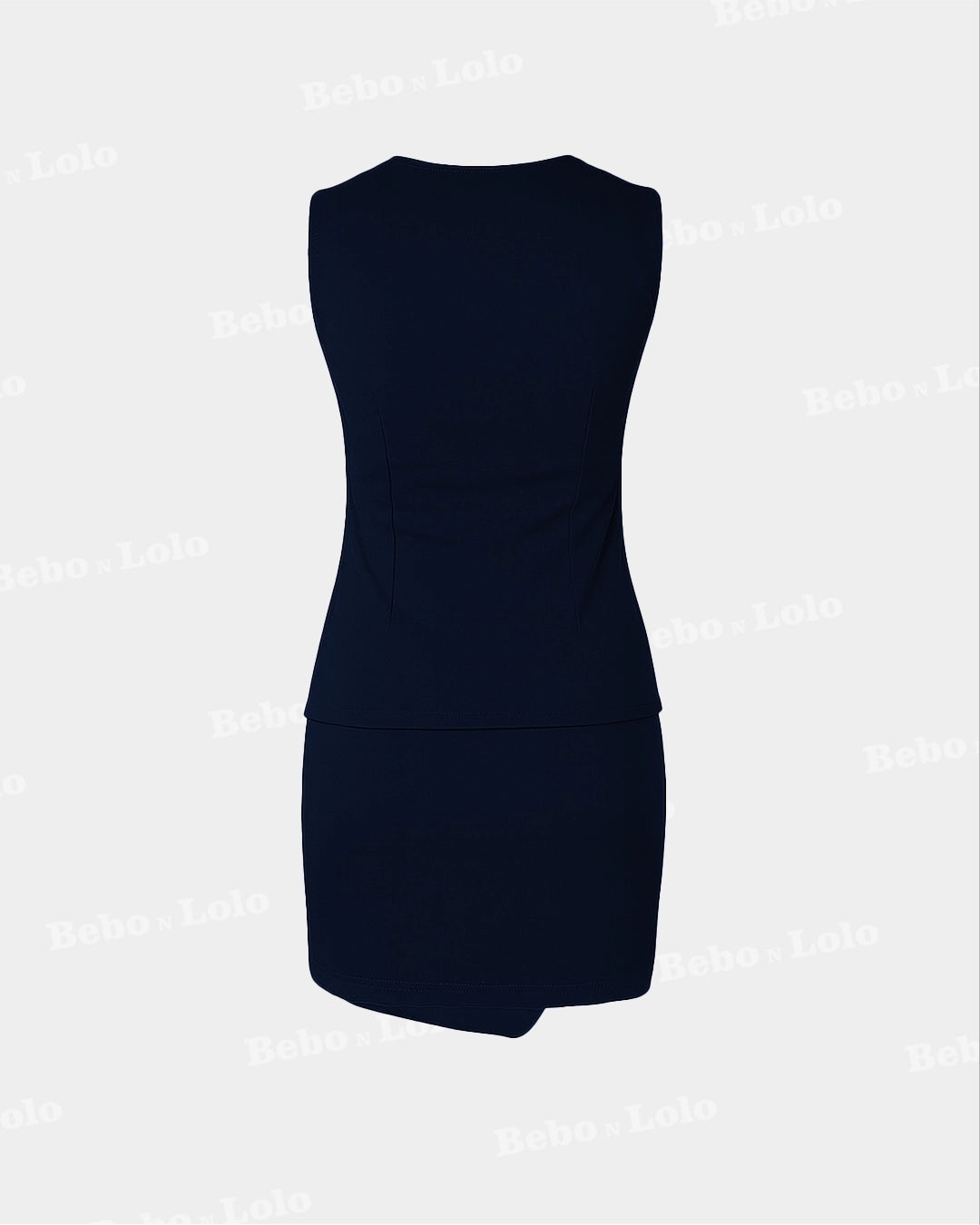 Waistcoat with Mini Wrap Skirt Set - bebonlolo