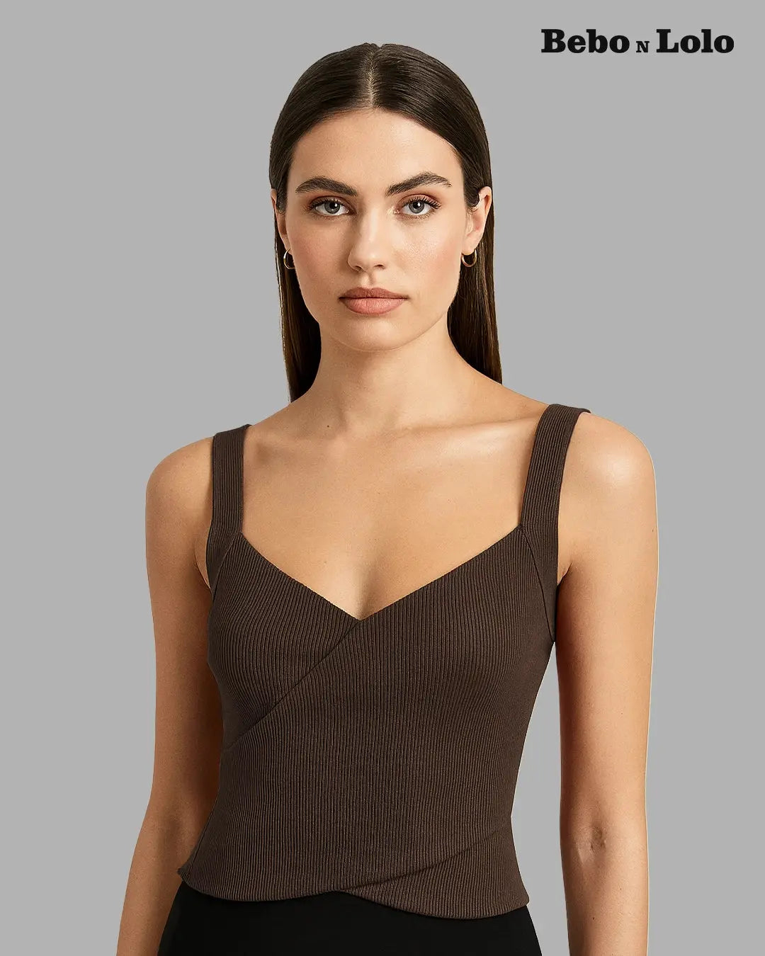 Tank Top with Sweetheart Neck - bebonlolo