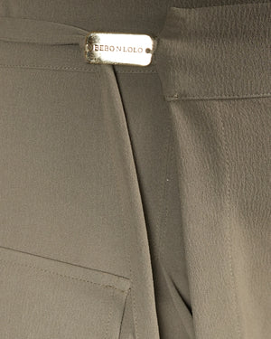 Overfold Waistline Skirt