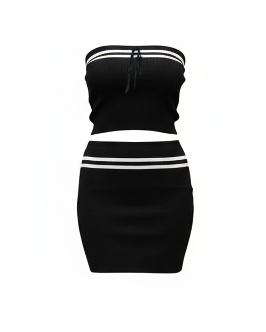 Chic Tube Top Skirt Co-Ord Set Western Wear for Women