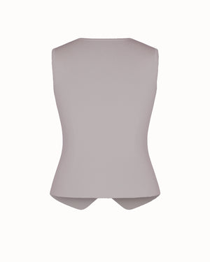 Light gray sleeveless top on a white background