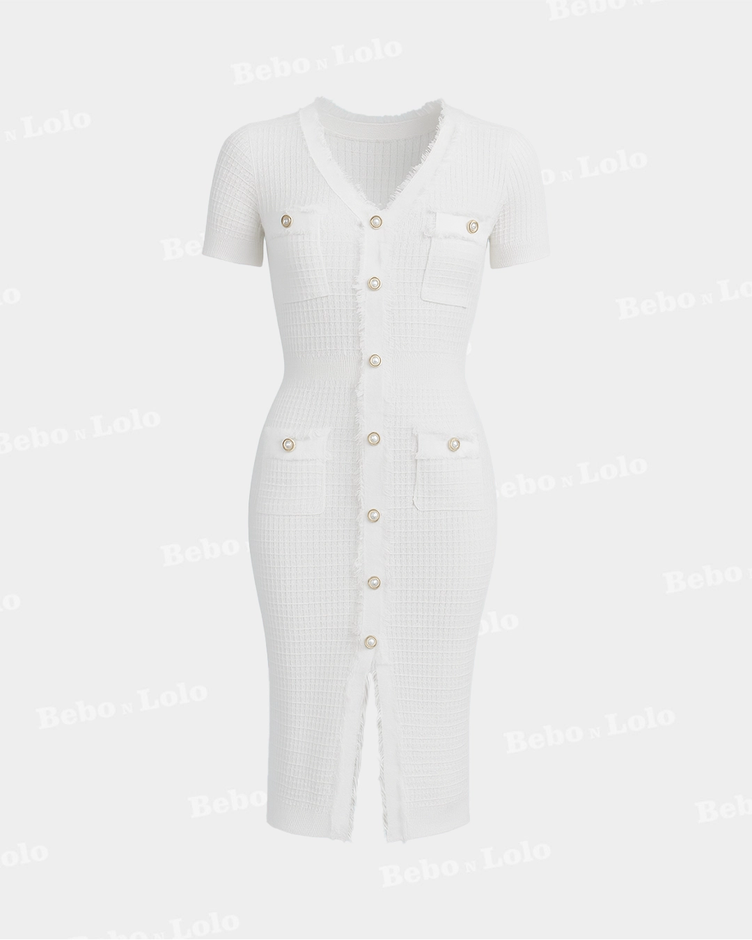 Buttondown Knit Dress