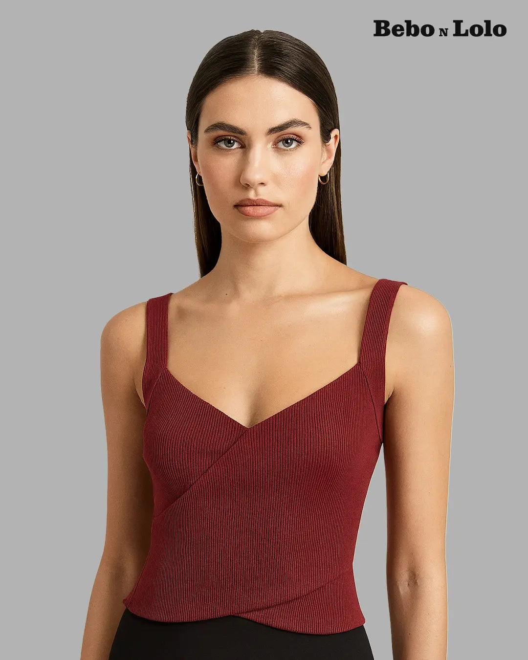 Tank Top with Sweetheart Neck - bebonlolo